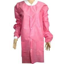 China Non Woven SMS Disposable Patient Exam Gowns With Knitted Collar Abrasion Resistant for sale