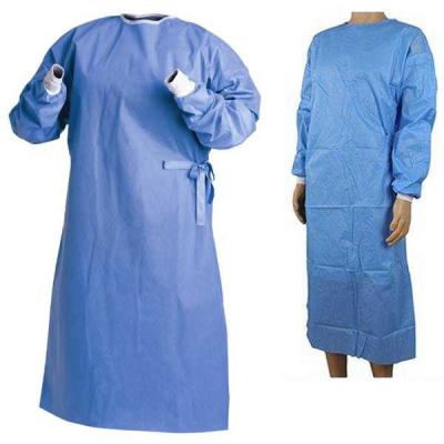 China Polypropylene Hospital Throw Away Overalls , Light Weight Disposable Patient Gowns  for sale