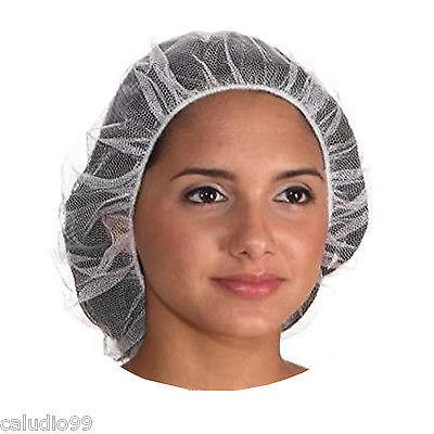 China Breathable Invisible White Bouffant Hair Nets Single Use For Beauty Salon for sale