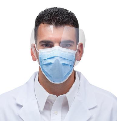 China Hospital Surgical Disposable Face Mask With Transparent Splash Shield / PP Nonwoven for sale