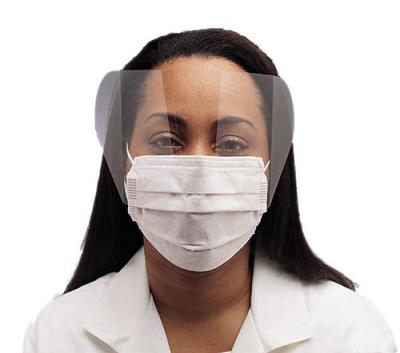 China Fluid Resistant Medical Face Mask Single Use , Surgical Mask With Face Shield for sale