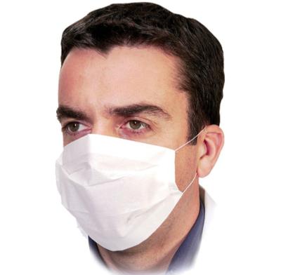 China Food Service Disposable Paper Face Mask , Earloop Face Mask With Elastic Band for sale