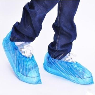 China Clear Blue Plastic Disposable Foot Covers Smooth Surface For Pharmacy , Restaurant for sale