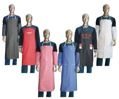 China Non - Woven Fabric PVC Water Resistant Kitchen Apron For Dishwashers / Cooking for sale