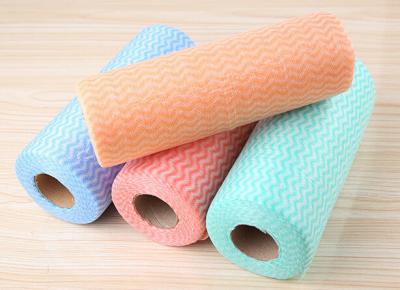 China Print Mesh Spunlace Nonwoven Multi Purpose Dry Wipes Lint Free Wash Duster Cloth for sale