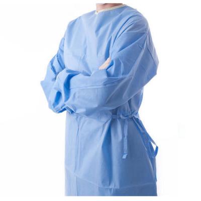 China Tie Back Disposable Surgical Gown / Isolation Gowns Comfortable For Hospital for sale