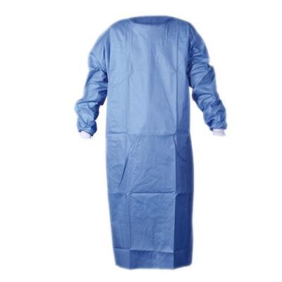 China Soft Disposable Surgical Gown , Eo Hospital Isolation Gowns With Knitted Cuff for sale