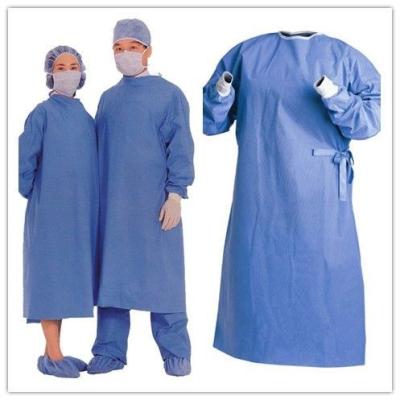 China Pp Sms Spunbonded Disposable Sterile Gowns Breathable With Customized Logo for sale