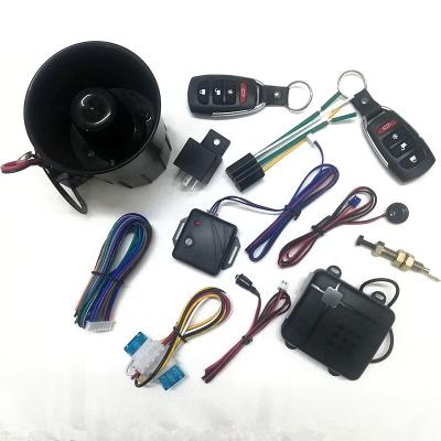 China Car Security Systerms Siren High Quality Easy Install Alarms Car Vehicle Alarm Manual 4 Buttons Remote Car Alarm System for sale