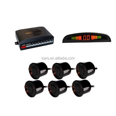 China New Car LED Display Parking Sensors System With 6 Sensors for sale