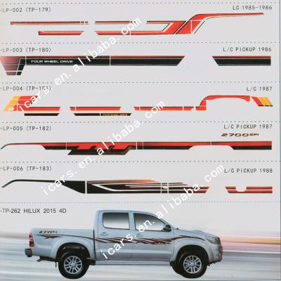 China High quality body stickers car parts body sticker for hilux vigo revo for sale