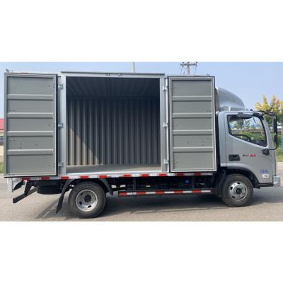 China red white single seat loading capacity van box cargo truck 4140x2100x2100mm for sale