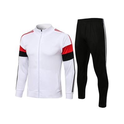 China Best Selling Breathable Long Sleeve Windproof Sports Suit Manchester United White Training Football Kit for sale