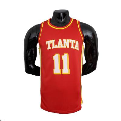 China Shirts & Tops New Season USA Basketball Atlanta Quick Dry Peddles Red Youth #11 Basketball Jersey for sale