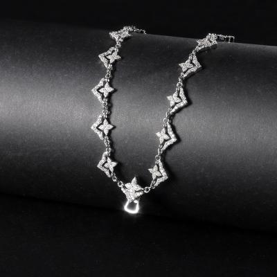 China FASHIONABLE C9379N Remaining Fine Jewelry Factory Design Unique Zircon Universal Pure 925 Sterling Silver Necklace Chain For Pendant for sale