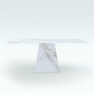 China Hot Selling Durable Chinese Modern Minimalist Dining Table Marble Style Countertops for sale