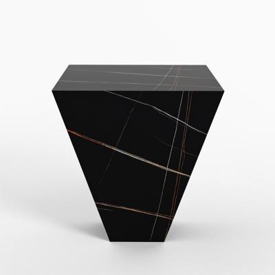 China Durable Geometric Modern Marble Side Table Table Furniture Luxury Cafe Living Room Furniture for sale