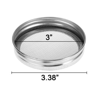 China Home Use Home Supplies Stainless Steel Sprouting Lids For Wide Mouth Mason Jar for sale