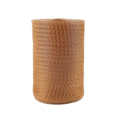 China No magnatic and good free sample knitted ductivity copper wire mesh / brass wire mesh with fine wire for sale