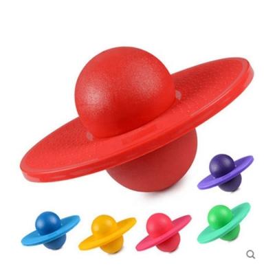 China DESUN Thicker Material Gym Fitness Exercise Inflatable Bounce Jump Pogo Ball,Unisex Bouncy Ball With Board for sale