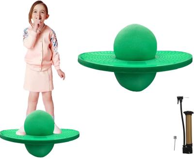 China DESUN Thicker Material Balance Board Inflatable Pogo Ball Exercise Fitness Bounce Toy Jumping Ball For Kids for sale