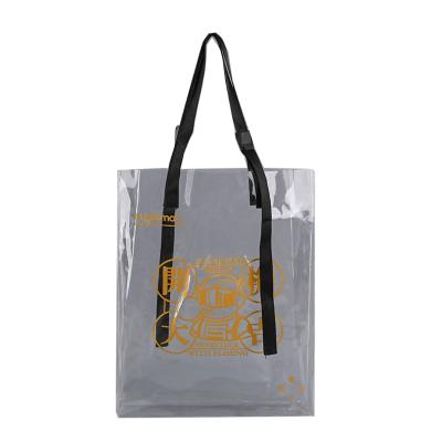 China Luxury waterproof transparent PVC shopping bag shopping bag PVC transparent bag for sale