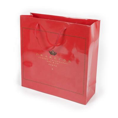 China Eco Friendly Wholesale Cheap Price Glossy Gift Shopping Paper Bag For Jewelry for sale