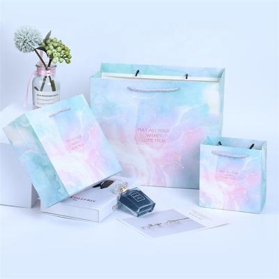 China Beauty Shop Perfume Makeup Jewelry Gift Shop Eco Friendly Packaging Paper Bag For Cosmetics for sale