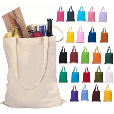 China Eco Friendly Reusable Natural Recycled Shopping Logo Canvas Cotton Bag Custom Tote Bag for sale