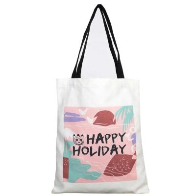 China Eco Friendly Reusable Recycled Organic Canvas Tote Bag With Logo White Shopping Bag Plain Cotton for sale