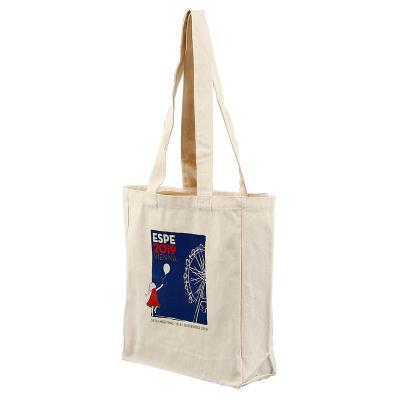 China REUSABLE Organic Cotton Bag Custom 100% Cotton Tote Bag Cotton Shopping Bags With Logos for sale