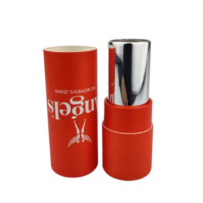 China Wonderful Eco Friendly Lip Balm Glossy Container Biodegradable Cardboard Tubes Packaging With Customized Printing for sale