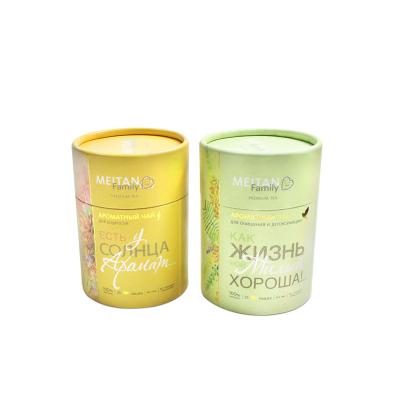 China Wholesale Tea Paper Packaging Tube Cardboard Tube Round Cylinder Gift Box for sale