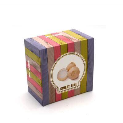 China Personalized recycled material 350g paper christmas cookie gift packaging boxes for sale