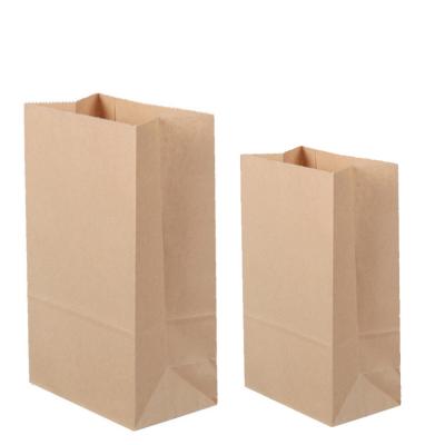 China Best quality personalized Flat Handle Kraft Paper Bag For Food for sale