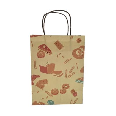 China New Arrival Personalized Small Kraft Paper Gift Bag With Your Own Logo Custom Printed for sale