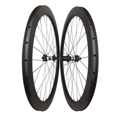 China Road Bicycles Carbon Wheelset 700C 50mm x 25mm Disc Brake Tubeless Bike Wheels With DT 350 Hub Carbon Cycling Wheels for sale