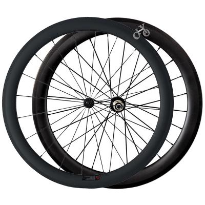 China Road Bikes 700c Road Bike Wheelset 50mm Anvil Carbon Fiber Wheel Set 25mm Rim Brake Cycling Bicycle Wheels Wide for sale