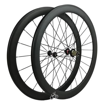 China Road Bikes CHOY 60mm Carbon Wheels 700C Anvil Road Rim Brake Bicycle Wheels With Novatec 291/482 Hub For Road Bike for sale