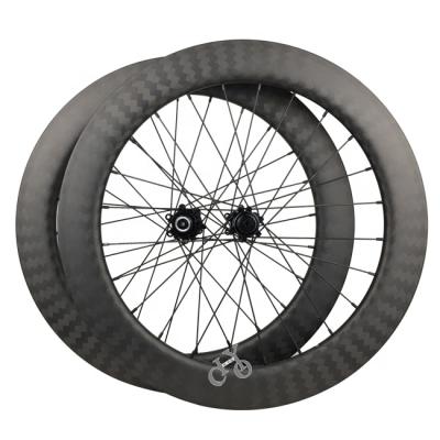 China Folding Bikes 20 Inch Carbon Wheelset 50mm x 25mm 451 Folding Bicycle Wheelset Anvil Disc Brake 11 Speed ​​Carbon Folding Bike Wheels 20