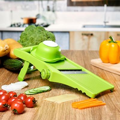 China Viable Cutting Vegetables Machine Fresh Green Foldable Adjustable Vegetable Mandoline Slicer for sale