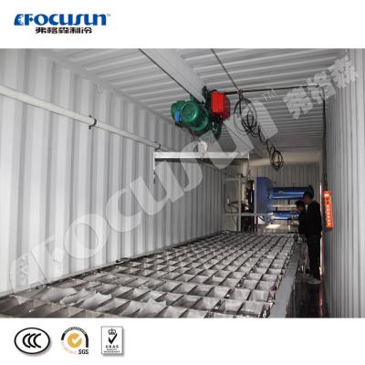 China 12.5tons/day factory containerized ice block machine/block ice maker for coastal area fishing boats for sale