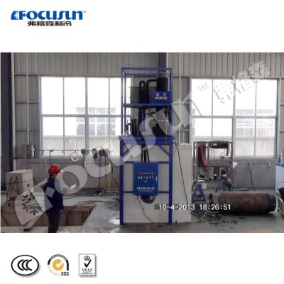 China Hotels 1 ton/24 hours tube ice machine with transparent ice bin tube ice for sale