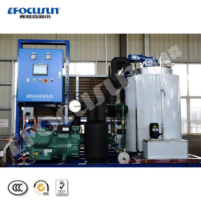 China Focusun 5ton Freshwater Flake Ice Machine Making Industrial Flake Ice For Seafood Cooling for sale