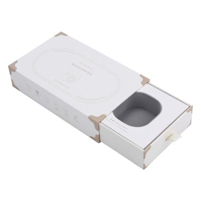 China Recyclable Custom Logo And Size High Quality Luxury Rigid Paper Small Drawer Box Packaging Pull Out Sleeve Sliding Gift Drawer Box for sale