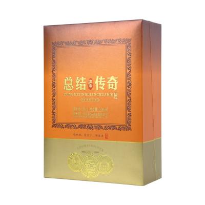 China Recyclable Custom Luxury Magnetic Paper Lid Single Cardboard Red Wine Bottle Gift Packaging Box With Foam Insert for sale