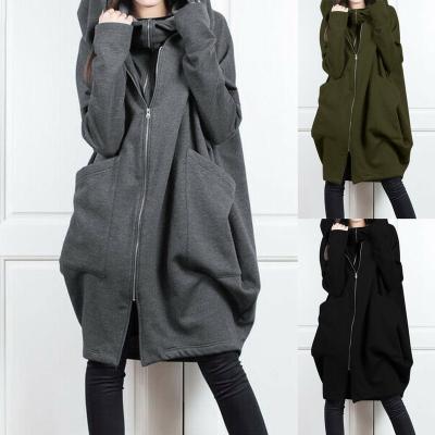 China High End Sustainable Modern Sports Women's Long Lasting Clothing Coat Zipper Hoodie Customization for sale