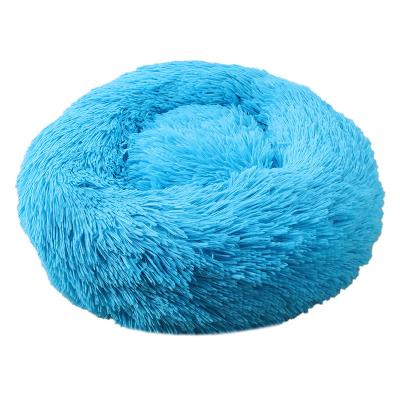 China Ultra Soft Washable Cat Bed Pet Beds Cushion, Travel Washable Faux Fur Dog Plush Around Luxury Dog Bed for sale