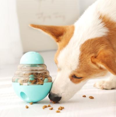 China Viable Storage Dog Tumbler Leakage Food Feeder Interactive Ball Toy Slow Feeder Training Toy for sale