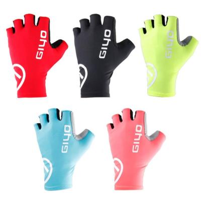 China Short Half Finger Riding Bicycle Gloves Half Finger Summer Road Car Mountain Bike Gloves for sale